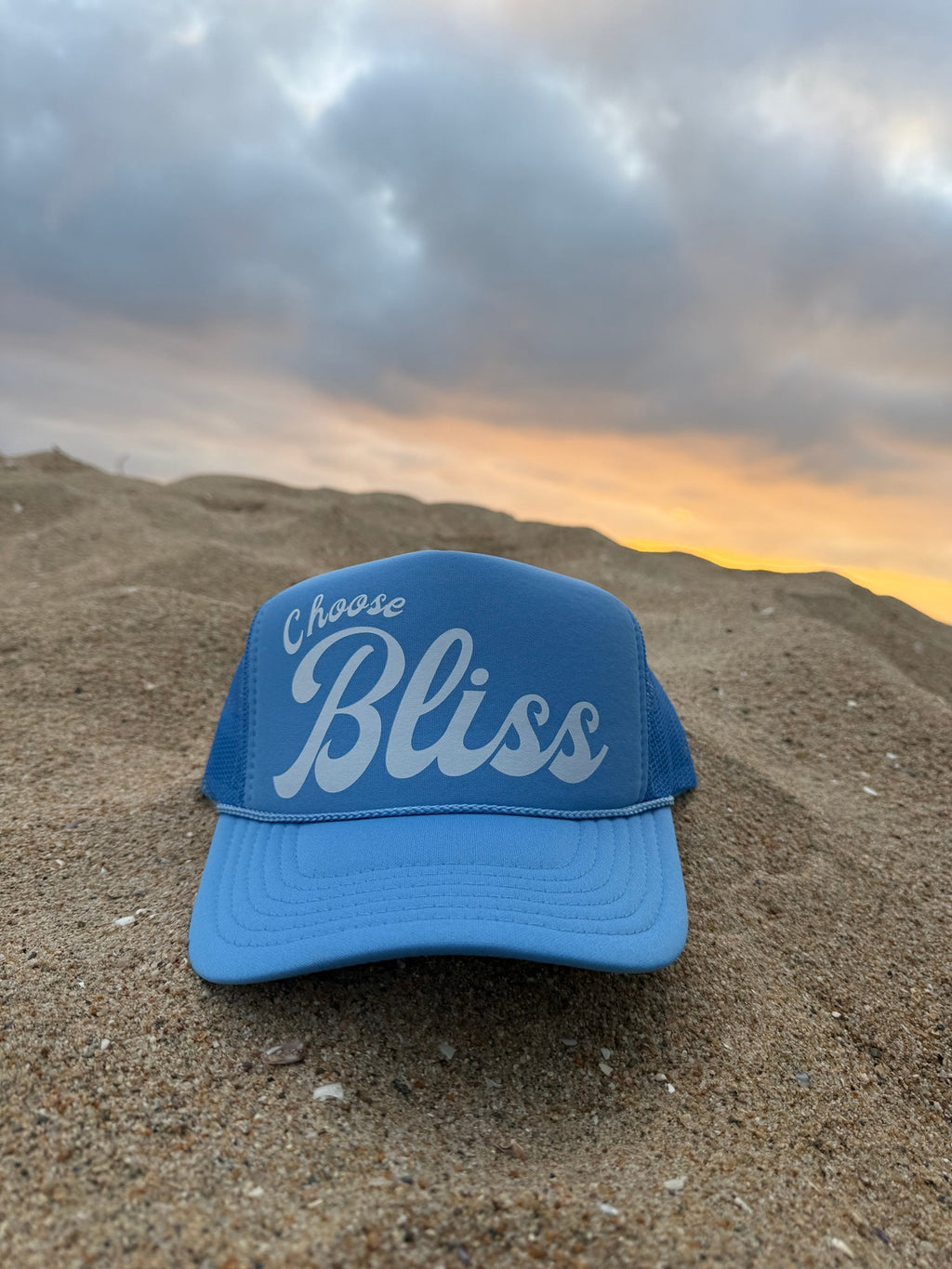 CHOOSE BLISS TRUCKER HAT | COL. BLUE & WHITE