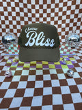 CHOOSE BLISS TRUCKER HAT- OLIVE & WHITE
