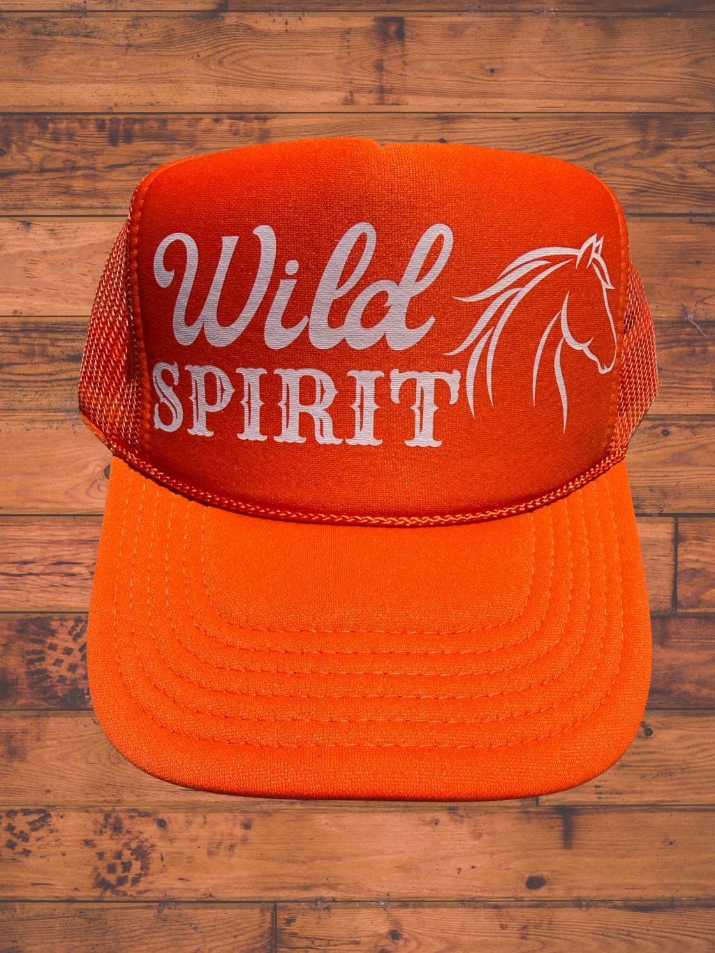 WILD SPIRIT TRUCKER HAT | ORANGE/CREAM