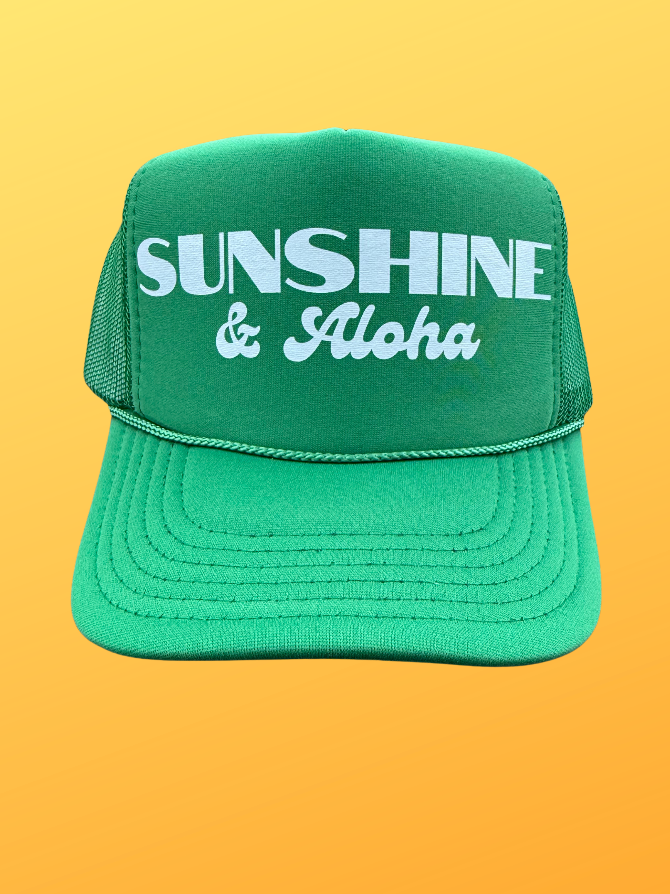 SUNSHINE & ALOHA TRUCKER HAT